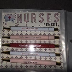 Nurses Pen Set with Humorous Quotes